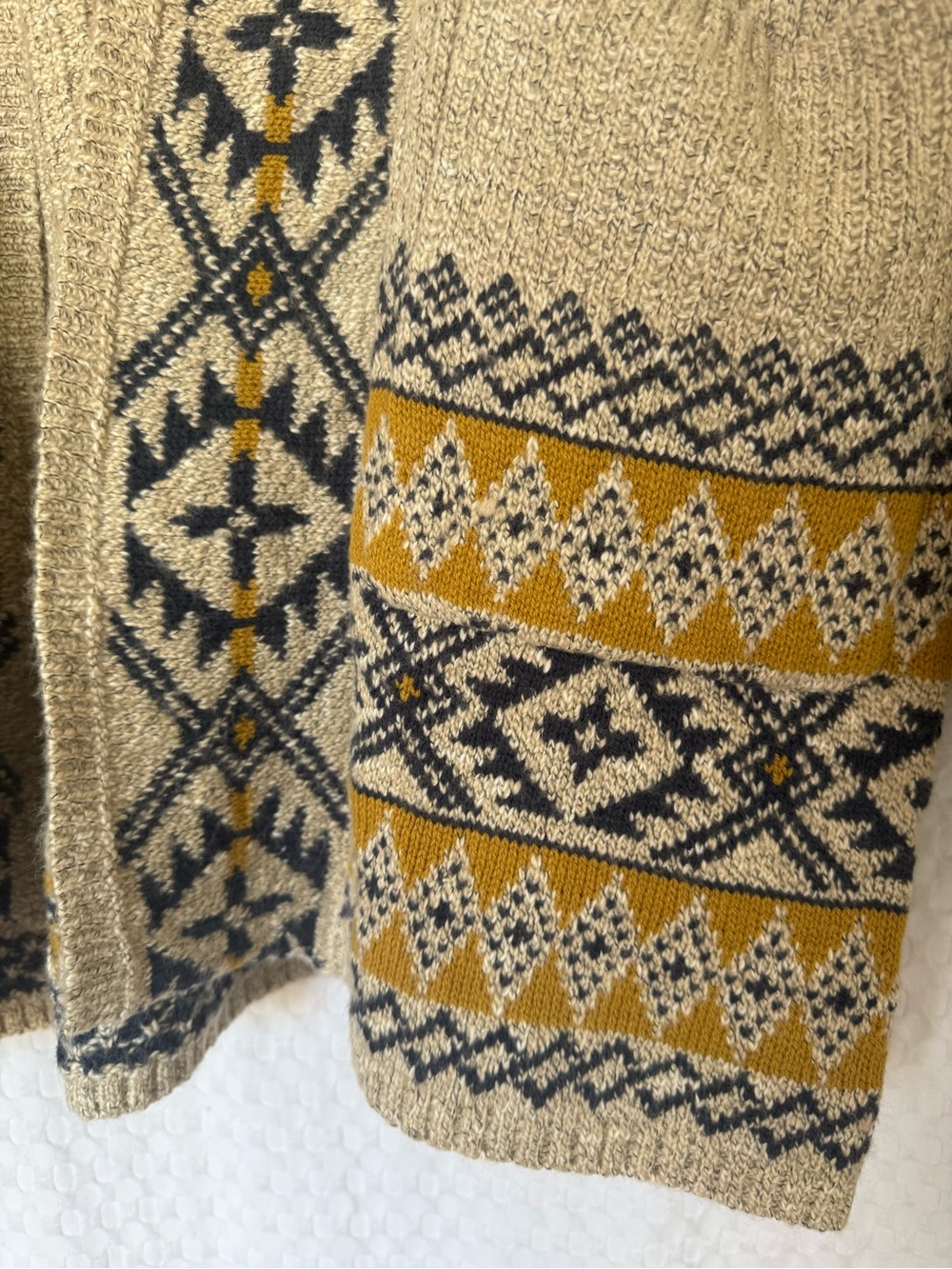 Lucky Brand Southwestern Open Front Cardigan Sweater Large NWT - Picture 5 of 7